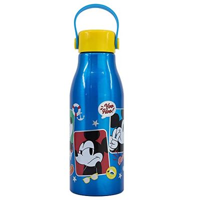 Stor 760ML FLEXI HANDLE ALUMINIUM BOTTLE | MICKEY MOUSE MOUSE FUN-TASTIC