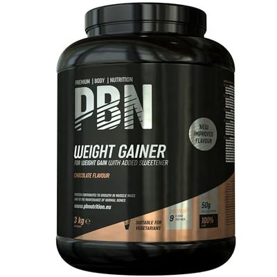 Premium Body Nutrition Przyrost masy ciała 3 kg czekolady, nowy ulepszony smak