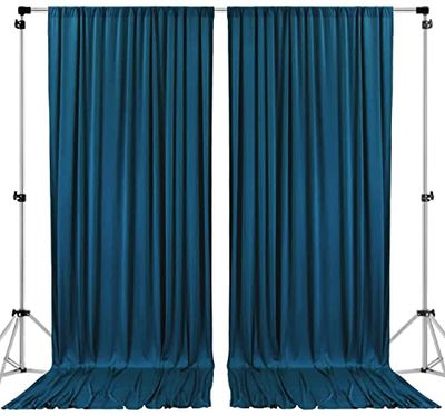 AK TRADING CO. Tende a pannelli con tasche per asta, 3 x 3 m, color foglia di tè scuro, in poliestere, con tasche per asta, decorazioni per la casa, per cerimonie, matrimoni, feste, finestre