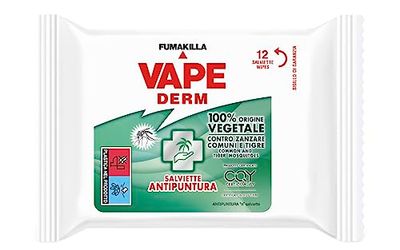 100% Derm Plant Salviettine Antipuntura 1 confezione Salviette 12
