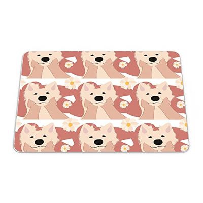 Bonamaison, Tappetino per mouse rettangolare con stampa digitale pop art, base antiscivolo, per ufficio e casa, dimensioni: 22 x 18 cm
