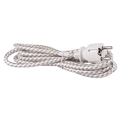 Emos S00003 Cabo (masculino, 2,4 m, 250 V, 10 A, branco, 270 g)