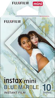 instax™ mini film, blu marble, 1 x 10 cm