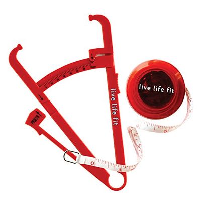 CR GIBSON Fit Tools Kit by Fitlosophy with Body Fat Calipers and Measuring Tape