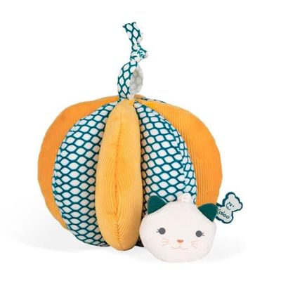 KALOO - Stimuli - Mi Primera Pelota de Agarre - Función Vibratoria - Juguete de Estímulo, Motricidad y Manipulación - 12 cm - Tejido Lavable Suave - Desde el Nacimiento, K971601