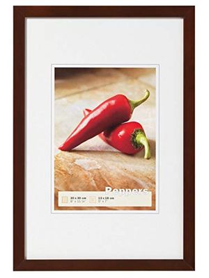 walther design noce 10 x 15 cm Cornice in legno Peperoni BP015N