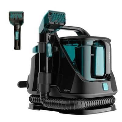 Cecotec Aspirapolvere per Tappezzerie Conga 5000 Carpet&Spot Clean XXL. 650 W, Doppio Serbatoio, uno per l'Acqua Pulita e uno per l'Acqua Sporca, Spruzzatore d'Acqua e Aspirazione a 11 kpa