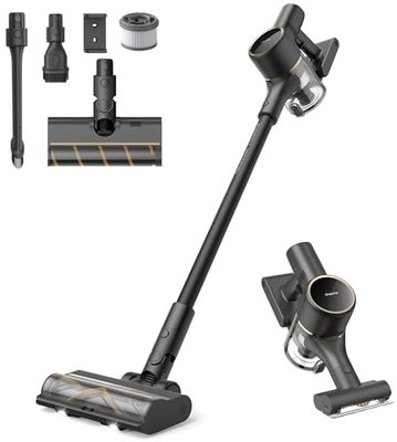 dreame R10 Pro Aspirateur Balai sans Fil, Aspiration 150AW, autonomie 65min, Brosse Multi-Surfaces, lumières LED, élimination Poils d'animaux, Parfait pour Maison et Voiture, léger et Polyvalent