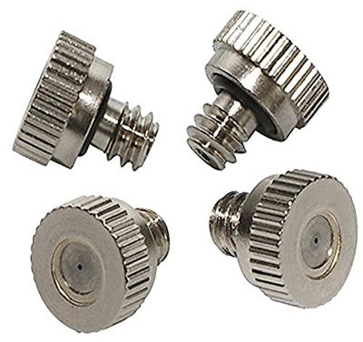 O'FRESH Boquillas nebulizadoras x4 de alto rendimiento para terrazas - Para sistemas de nebulización exterior O'Fresh - Acero inoxidable para una mayor durabilidad - Nebulización