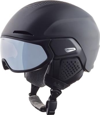 ALPINA ALTO Q-LITE Skihelm, uniseks, mat zwart, 51-55 cm