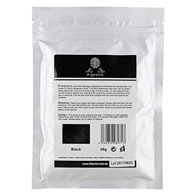 Additive and Color Filling Brand Fidentia Model Hair Thickening Fibers Refill Package Gray