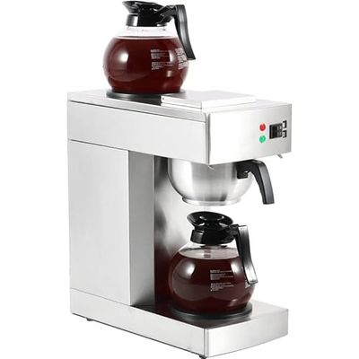 Stalwart DA-RB386 Commercial Filter Coffee Maker Manual Fill 2 Glass jugs 2 hotplates