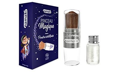 Namaki 110024 - Polvere scintillante e suono magico Bio, colore: Argento