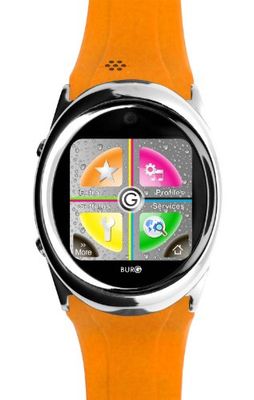 Francopost Burg smartwatch met touchscreen, Burg London, oranje