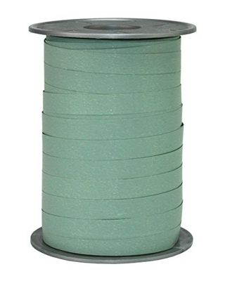 PRÄSENT Fita de presente verde vintage mate, 200 m de fita às riscas Paperlook para embrulhar presentes, 10 mm de largura, acessórios de decoração e trabalhos manuais, fita de embalagem decorativa