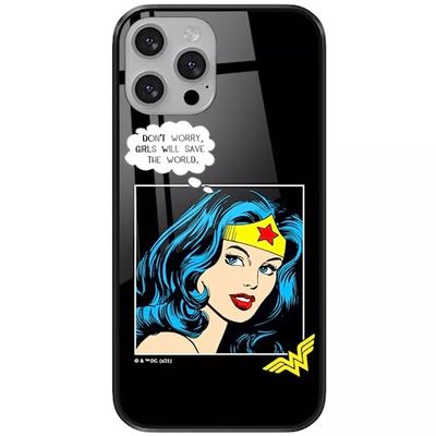 ERT GROUP mobiel telefoonhoesje voor Apple Iphone 13 PRO MAX origineel en officieel erkend DC patroon Wonder Woman 028 gemaakt van gehard glas, beschermhoes