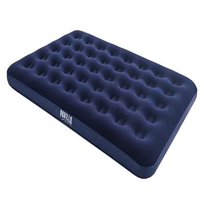 Bestway 67002 Colchon Inflable Adulto 1.91x1.37x.22cm Individual, Azul Marino
