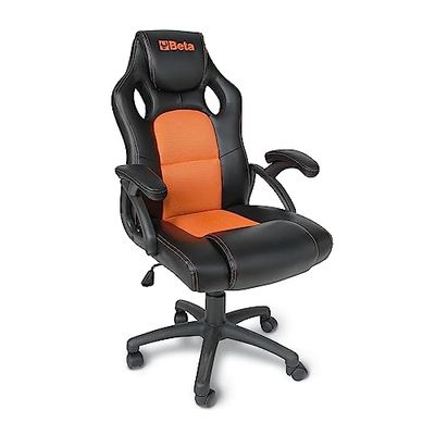 Beta 9563G - krzesło biurowe, krzesło biurowe lub do gier, ergonomiczne, obrotowe i regulowane z podłokietnikami i 4 kółkami