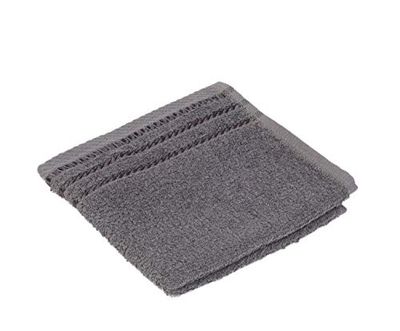 Gözze - Asciugamano Piccolo, Set da 4 Pezzi, Berlino, 100% Cotone, 30 x 30 cm - Antracite