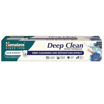 Himalaya Deep Clean toothpaste with Activated Coconut Charcoal and Black Seed Oil, 75 ml