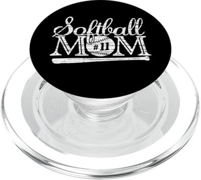 Camiseta de softball Mom 11 para jugador favorito, Día de la Madre PopSockets PopGrip para MagSafe