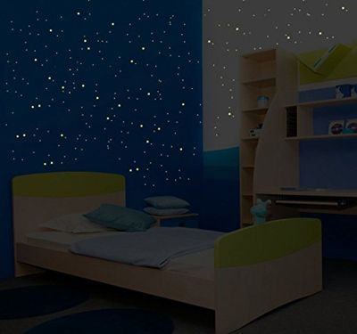 Autocolantes fosforescentes, design da via láctea, contém 480 mini-estrelas e planetas