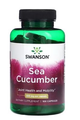 Swanson Pepino de Mar 500mg - Suplemento Natural para Articulaciones y Sistema Inmunológico - 100 Cápsulas
