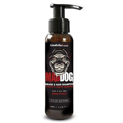 Shampoo barba igienizzante idratante 100% Made in Italy. NO SLS E SLES. Mad Dog. 100ml