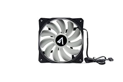 ABYSM Gaming Ventilador CPU Breeze, 120 mm, 11 aspas, Ultra Silencioso, Color Blanco y Negro