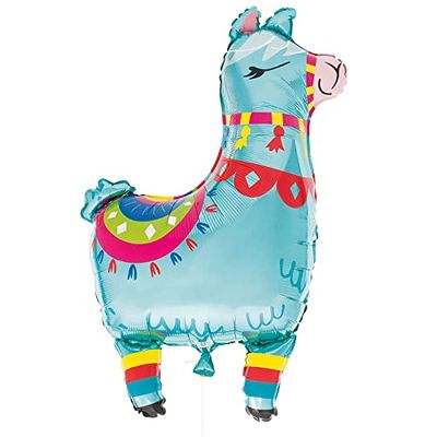 Colorful Llama Shaped Giant Foil Balloon (83cm) - Perfect for Party Decor, Birthday Celebrations & More - 1 Pc