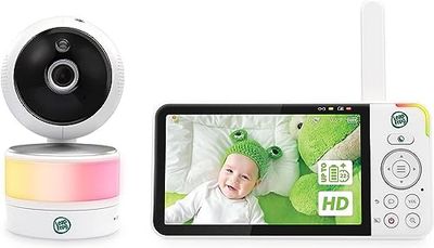LeapFrog LF915HD babymonitor met camera en audio, 5 inch babycamera, 720P HD IPS-display, babymonitor, VOX-modus, nachtzicht, nachtlicht, temperatuur/vochtigheidssensor, brede hoeklens