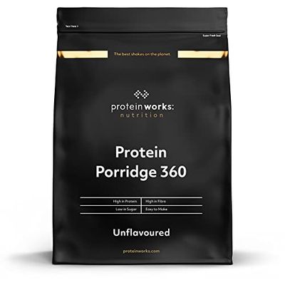 The Protein Works Porridge Proteico 360 | Basso Contenuto di Zuccheri, Ricco di Fibre, Vitamine E Minerali | Originale, 1 kg, 1000 unità (Confezione da 1)