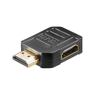 Goobay 51725 Adattatore HDMI, Dorato, Nero