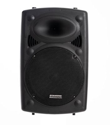 DYNASONIC - Dynapro 12' (dernière génération) Haut-Parleur Portable Système Audio Professionnel Puissance 700W USB Bluetooth Radio FM Microphones, Noir. Prise en Charge des appareils Mobiles