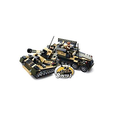 Sluban Blocos de construção Army 8-into-1 Display