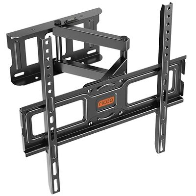 RICOO TV muurbeugel TV draaibaar kantelbaar voor 30-55 inch, universele tv-beugel S5144, tv-beugel voor muur, muurbeugel TV 55 inch, tot 50 kg met max. VESA 400x400 mm