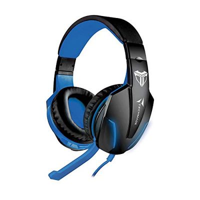 TECHMADE CUFFIE GAMING MULTIMEDIALI BLU, UNICA