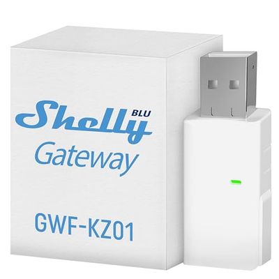 Shelly BLU Gateway – Bluetooth-naar-Wi-Fi Gateway in USB-A Stick│ Slimme Woning│ iOS- en Android-app│ Geen Hub Nodig│ Wi-Fi Repeater│ Bereik 20 tot 30 m