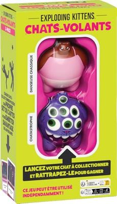 Asmodee - Chats -Volants : Pack 2 Chats n°3 - Jeux de société, Un Jeu de Cartes des créateurs de Exploding Kittens, Jeu Famille et Enfants à partir de 8 Ans, 2 Joueurs et +, Version française