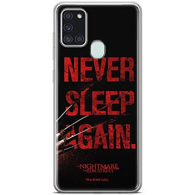 ERT GROUP mobiel telefoonhoesje voor Samsung A21s origineel en officieel erkend Horror patroon Nightmare of Elm Street 003 aangepast aan de vorm van de mobiele telefoon, hoesje is gemaakt van TPU