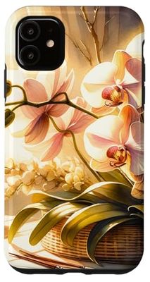 Fantasy Pink Orchids Watercolor Case for iPhone 11