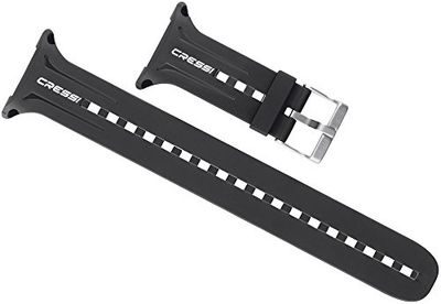 Cressi Strap Bracelet Leonardo Mixte Adulte, Noir, 2 cm