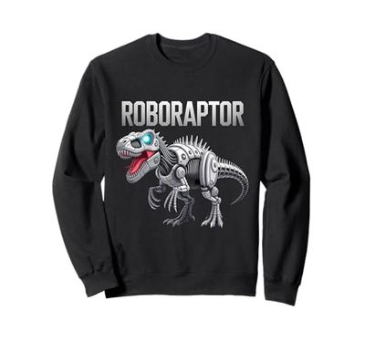 Robot Dinosaur T-Rex Robotic Engineer Dino Funny Robotics Sweatshirt