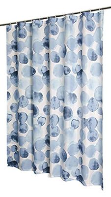 AquaSu® douchegordijn stippen, antibacterieel, anti-schimmel, met verzwaringsband, 180 x 200 cm