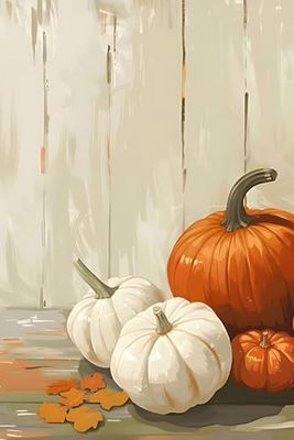 Rustic Fall Pumpkins Notebook – 6x9 College Ruled Lined Journal | Autumn Aesthetic Writing Notebook for School, Journaling, or Note Taking (130 ... to School, Fall Writing, or Daily Planning