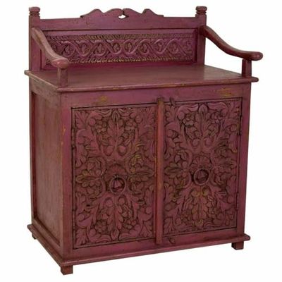 Alexandra House Living Dressoir van hout, roze, 42 x 70 x 85 cm