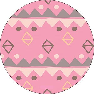 Bonateks, Ronde digitaal bedrukte muismat, antislip onderkant, voor kantoor en thuis, diameter: 22 cm