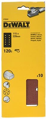 DEWALT Feuilles abrasives pour ponçeuse vibrante 1/2 feuille abrasive grain 120 DT8552-QZ