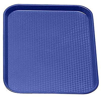 Cambro 1418FF186 Fast Food Tray, High Profile, Rectangle, Navy Blue