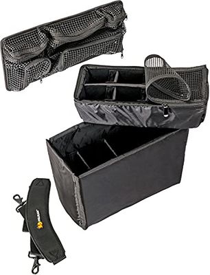PELI 1435 set divisori imbottiti, accessorio per valigia PELI Protector originale, compatibile con: PELI 1430, colore: Nero/Giallo